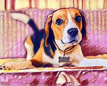 Cargar imagen en el visor de la galería, Punto de Cruz Diamante - Diamond Painting - Beagle lindo