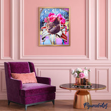 Cargar imagen en el visor de la galería, Punto de Cruz Diamante - Diamond Painting - Gato mardigras