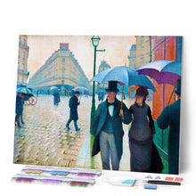 Cargar imagen en el visor de la galería, Diamond Painting - Rue de Paris, Tiempo de lluvia - Gustave Caillebotte