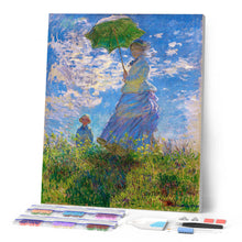 Cargar imagen en el visor de la galería, Diamond Painting - El Paseo - Monet 40x50cm con bastidor montado