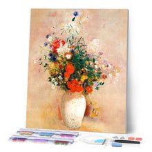 Cargar imagen en el visor de la galería, Punto de Cruz Diamante - Jarrón de flores - Odilon Redon
