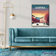 Cargar imagen en el visor de la galería, Diamond Painting - Póster de viaje Viena