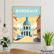 Cargar imagen en el visor de la galería, Diamond Painting - Póster de viaje Burdeos