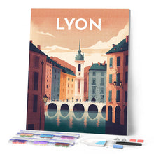 Cargar imagen en el visor de la galería, Diamond Painting - Póster de viaje Lyon