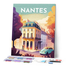 Cargar imagen en el visor de la galería, Diamond Painting - Póster de viaje Nantes