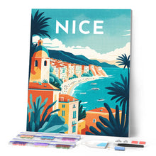 Cargar imagen en el visor de la galería, Diamond Painting - Póster de viaje Niza