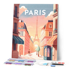 Cargar imagen en el visor de la galería, Diamond Painting - Póster de viaje París I