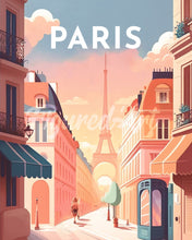 Cargar imagen en el visor de la galería, Diamond Painting - Diamond Painting - Póster de viaje París I 40x50cm con bastidor montado