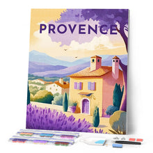Cargar imagen en el visor de la galería, Diamond Painting - Póster de viaje Provenza