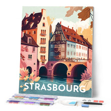 Cargar imagen en el visor de la galería, Diamond Painting - Póster de viaje Estrasburgo