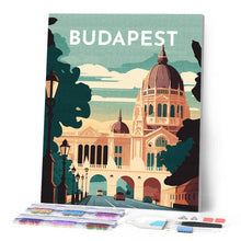 Cargar imagen en el visor de la galería, Diamond Painting - Póster de viaje Budapest