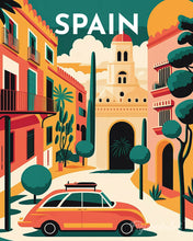 Cargar imagen en el visor de la galería, Diamond Painting - Póster de viaje Sevilla
