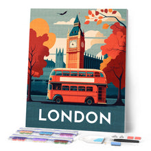 Cargar imagen en el visor de la galería, Diamond Painting - Póster de viaje Londres