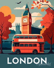 Cargar imagen en el visor de la galería, Diamond Painting - Póster de viaje Londres