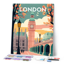 Cargar imagen en el visor de la galería, Diamond Painting - Póster de viaje Londres 2