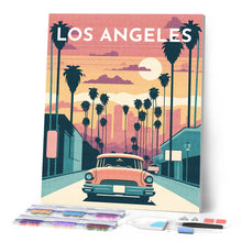 Cargar imagen en el visor de la galería, Diamond Painting - Póster de viaje Los Ángeles