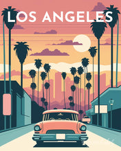 Cargar imagen en el visor de la galería, Diamond Painting - Póster de viaje Los Ángeles