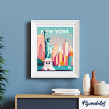 Cargar imagen en el visor de la galería, Diamond Painting - Póster de viaje Nueva York