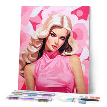 Cargar imagen en el visor de la galería, Diamond Painting - Diva Rubia en Rosa