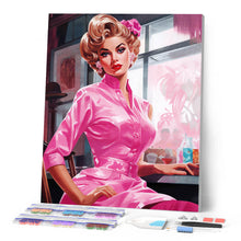 Cargar imagen en el visor de la galería, Diamond Painting - Diva Rosa Vintage