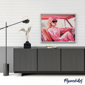 Diamond Painting - Paseo de la Diva en Rosa