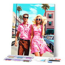 Cargar imagen en el visor de la galería, Diamond Painting - Dúo de Amor Rosado