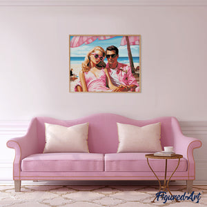 Diamond Painting - Enamorados junto al Mar