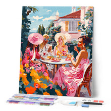 Cargar imagen en el visor de la galería, Diamond Painting - Fiesta de las Divas en el Jardín Rosa