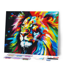 Cargar imagen en el visor de la galería, Diamond Painting - León Abstracto Colorido
