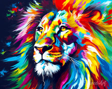 Cargar imagen en el visor de la galería, Diamond Painting - León Abstracto Colorido