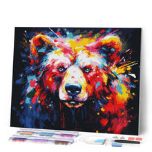Cargar imagen en el visor de la galería, Diamond Painting - Oso Abstracto Colorido