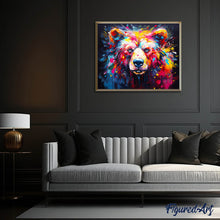 Cargar imagen en el visor de la galería, Diamond Painting - Oso Abstracto Colorido