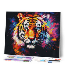 Cargar imagen en el visor de la galería, Diamond Painting - Tigre Abstracto Colorido