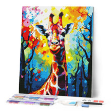 Cargar imagen en el visor de la galería, Diamond Painting - Jirafa Abstracta Colorida