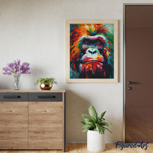 Cargar imagen en el visor de la galería, Diamond Painting - Orangután Abstracto Colorido