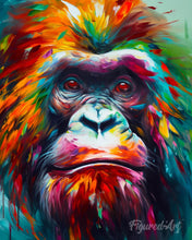 Cargar imagen en el visor de la galería, Diamond Painting - Orangután Abstracto Colorido