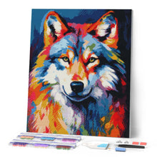 Cargar imagen en el visor de la galería, Diamond Painting - Lobo Abstracto Colorido