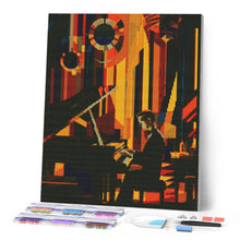 Cargar imagen en el visor de la galería, Diamond Painting - Hombre Art Deco al piano