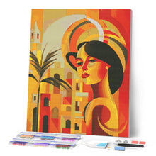 Cargar imagen en el visor de la galería, Diamond Painting - Mujer Art Deco en Cuba