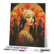 Cargar imagen en el visor de la galería, Diamond Painting - Mujer Art Deco