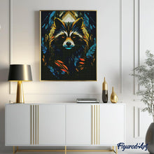 Cargar imagen en el visor de la galería, Diamond Painting - Mapache Art Deco