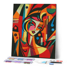 Cargar imagen en el visor de la galería, Diamond Painting - Mujer Abstracta al Estilo Picasso
