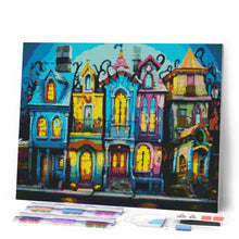 Cargar imagen en el visor de la galería, Diamond Painting - Casas Góticas Coloridas