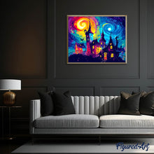 Cargar imagen en el visor de la galería, Diamond Painting - Castillo Fantasía 40x50cm con bastidor montado