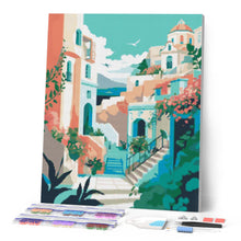 Cargar imagen en el visor de la galería, Diamond Painting - Santorini en Flor