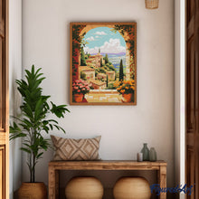Cargar imagen en el visor de la galería, Diamond Painting - Toscana en Flor 40x50cm con bastidor montado