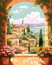 Cargar imagen en el visor de la galería, Diamond Painting - Diamond Painting - Toscana en Flor 40x50cm con bastidor montado