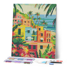 Cargar imagen en el visor de la galería, Diamond Painting - Ciudad costera marroquí