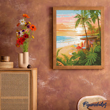 Cargar imagen en el visor de la galería, Diamond Painting - Club de surf 40x50cm con bastidor montado