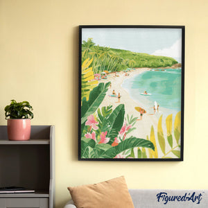 Diamond Painting - Paraíso surfero